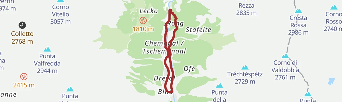 Route map: Rong